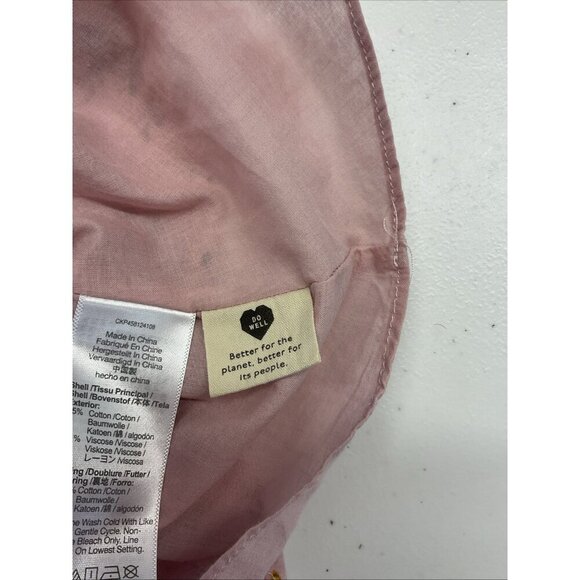 Madewell Lizzie Babydoll Dress in Fresh Sprigs Size 10 square neck puff 3/4 slv - Picture 9 of 15